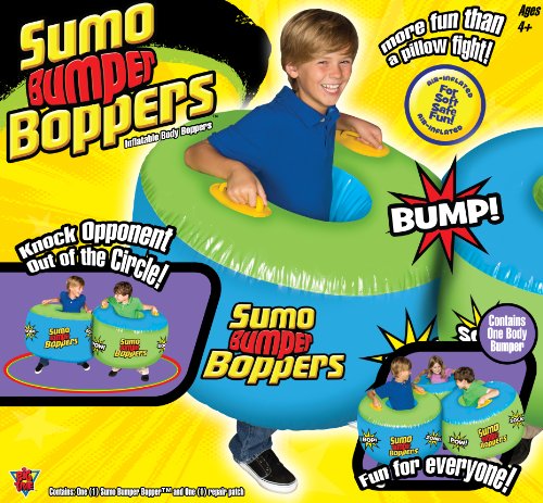 Socker Boppers Sumo Bumper Boppers Belly Bumper Toy, One Bopper and Repair Patch, Kids get Active and Silly, Air inflated Fun, More Fun Than a Pillow