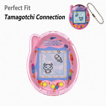 Geiomoo PC Cover for Tamagotchi Connection Case Virtual Reality Pet, Flexible Scratch Resistant Protective (Pink)