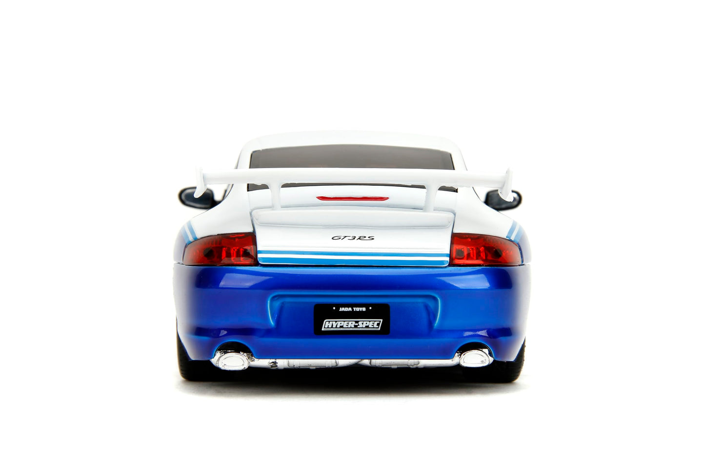 Jada Hyper-Spec 1:24 Porsche 911 GT3 RS (996) Toyo Tires Die-Cast Car, Toys for Kids and Adults(Candy Blue/White)