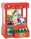 Electronic Arcade Claw Machine Mini Candy Prize Dispenser Game with 4 Plush Toys and Coins