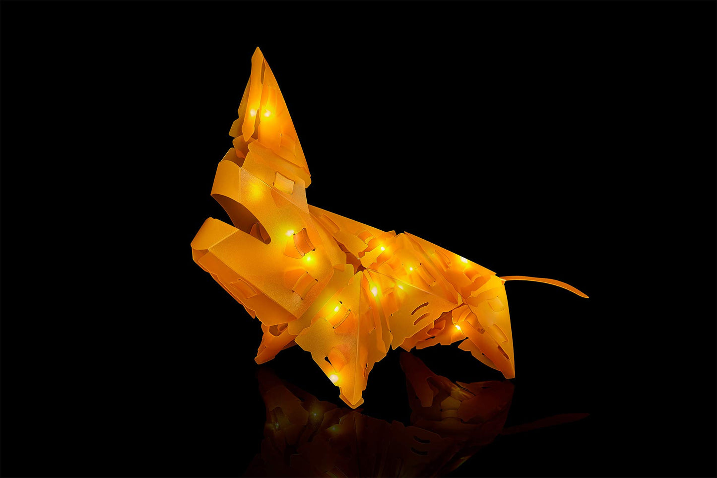 Creatto Luminous Lion & Serengeti Sidekicks Light-Up 3D Puzzle Kit | Includes Creatto Puzzle Pieces to Make Your Own Illuminated Craft Creations | DIY