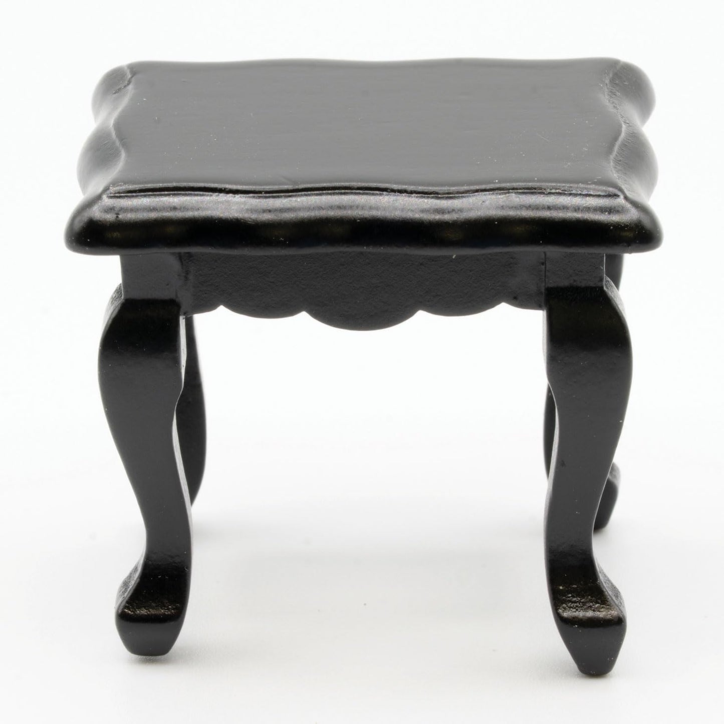 Dollhouse Miniature Side Table, Black
