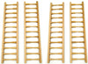 SXFSE Dollhouse Decoration Accessories, Miniature Handrail 1:12 Mini Fence, Cute House Mini Fence (Beige, 4 Pcs)