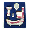Dollhouse Bathroom Set 1/12 Scale Toilet Ceramic Miniature Furniture Accessories