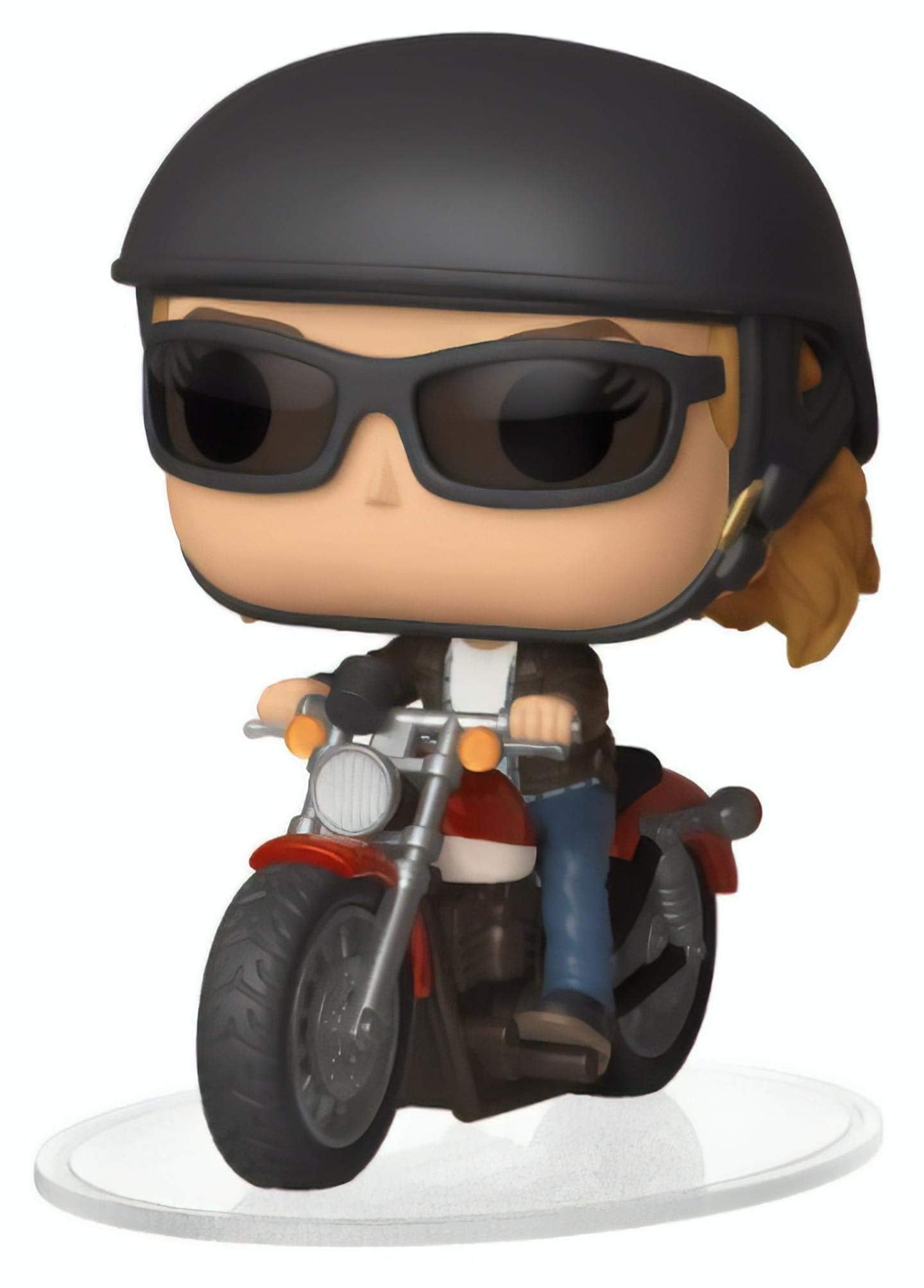 Funko POP! Ride Marvel: Captain Marvel - Carol Danvers on Motorcycle Toy, Standard, Multicolor
