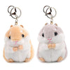 RAYNAG Set of 2 Cute Hamster Plush Keychains