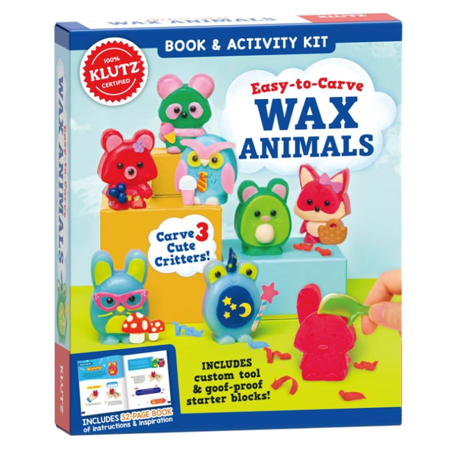 Klutz Easy-to-Carve Wax Animals Arts & Crafts for Ages 9 to 11