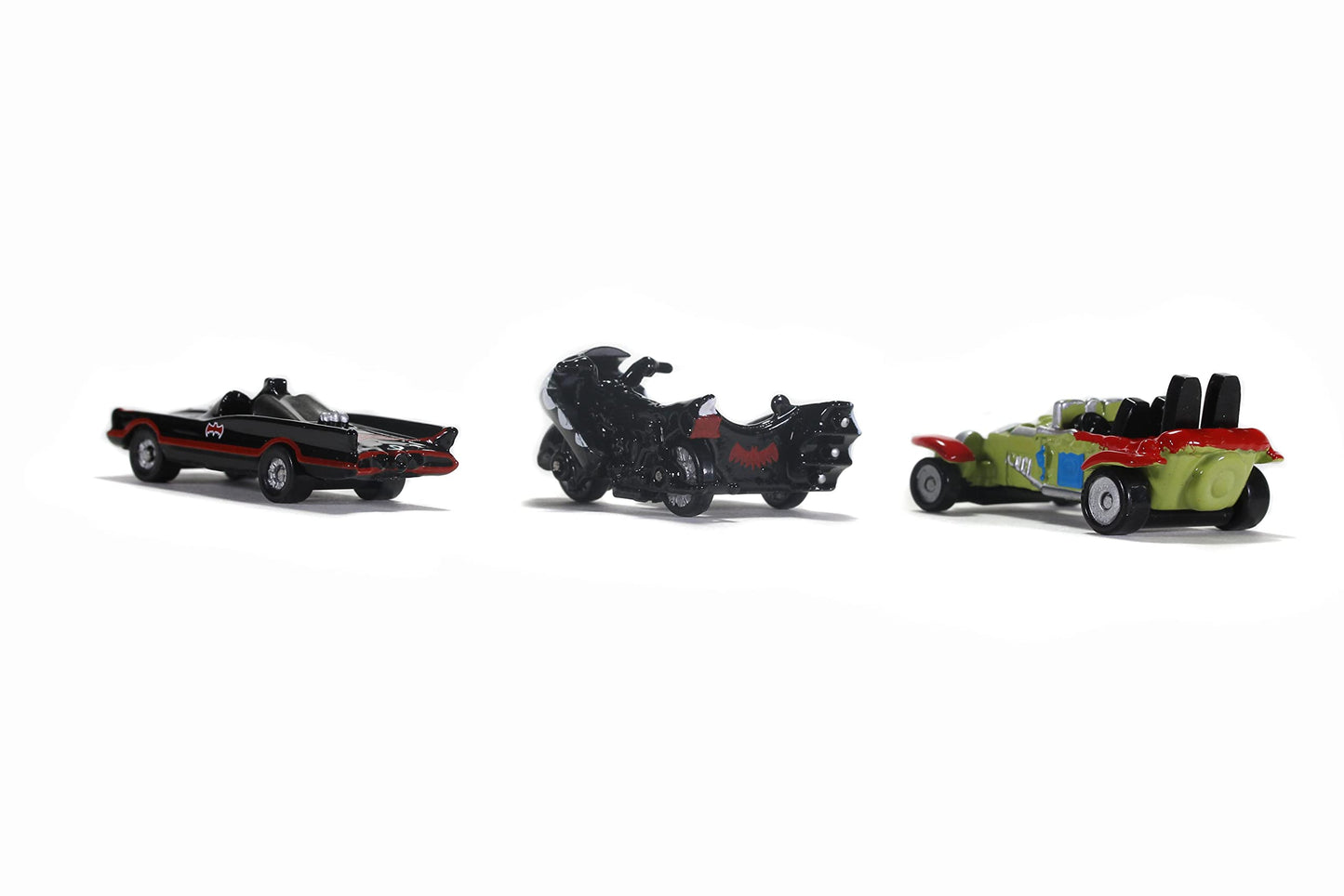 Jada Toys DC Comics Batman: The Classic TV Series 1.65" Nano 3-Pack Die-cast Cars, Toys for Kids and Adults