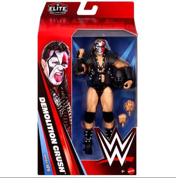 Mattel WWE Elite Action Figure & Accessories, Series #125 Set, 6-inch Collectible Demolition Crush with 25 Articulation Points & Swappable Hands