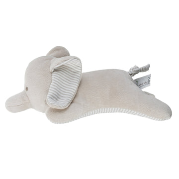 Be natural baby Organic Cotton Stuffed Elephant | 9.4 Inches Plush Toy Birthday Gift for Kid Boys Girls | Luxury Soft, Breathable