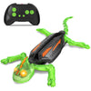 RC Wall Climbing Gecko with Glow-in-The-Dark, Remote Control Gecko Toy for Kids, Floor & Wall Crawling, Glowing Eyes, 360° Rotating, Upgrade Low