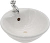 Dollhouse Miniature White Wash Basin, 1:12 Scale, Round Sink for DIY Furniture Accessories