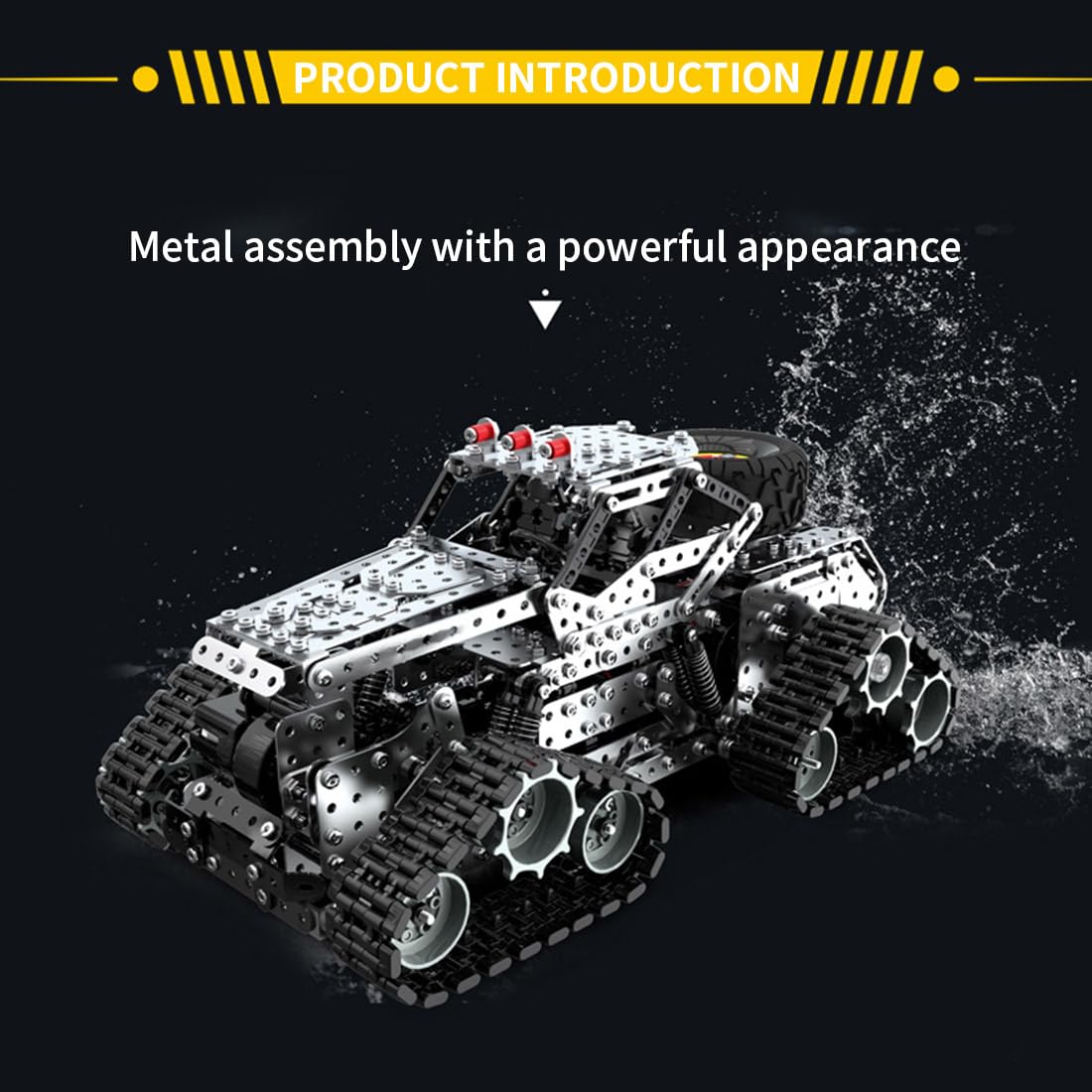 DERELOAS RC Off-Road Car Kit for Adults -3D Metal Puzzles Truck Car Kit with Remote Control, Mechanical Truck Rc Car Model Kit, Crafts for Adults
