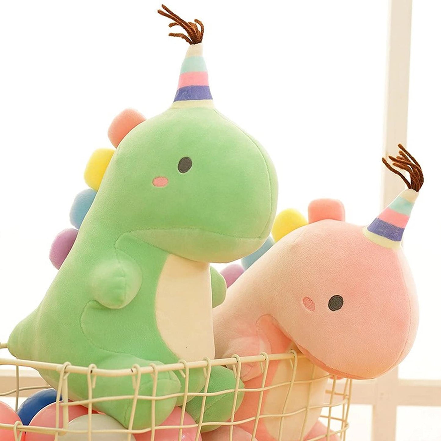 VHYHCY Stuffed Animal Plush Toys, Cute Dinosaur Toy, Soft Dino Plushies for Kids Plush Doll Gifts for Boys Girls (Blue, 19.7 Inch)