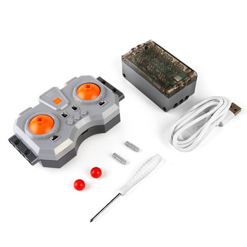 Mould King M0019 6.0 Powered Module Kit, Power Function Sets 6.0 with Rechargeable Remote Control and Battery Box, 2.4G 6 Channel High Speed Function