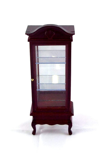 Dollhouse Miniature 1:12 Scale Mahogany Display Cabinet #T3304
