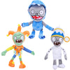 Suyudian 3 PCS PVZ Plant and Zombies Plush Sets Toys Stuffed Soft PVZ Figure Doll Jester, Barrel, Dolphin Rider Zombies, Great Gifts for Boys