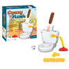 Kinaxixi Poop Shoot Game for 2-6 Players Interactiive Toliet Gags Gifts for Family Practical Joke Toys Creative Toliet Flushiing Game Funny White
