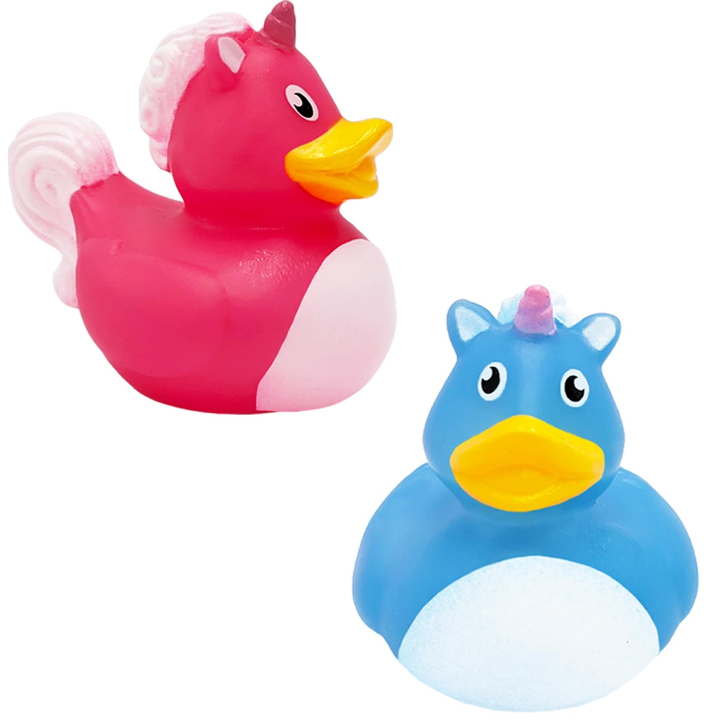 Unicorn Rubber Duck Toy Duckies for Kids, Bath Birthday Baby Showers Summer Beach and Pool Activity, 2" (24-Pack)