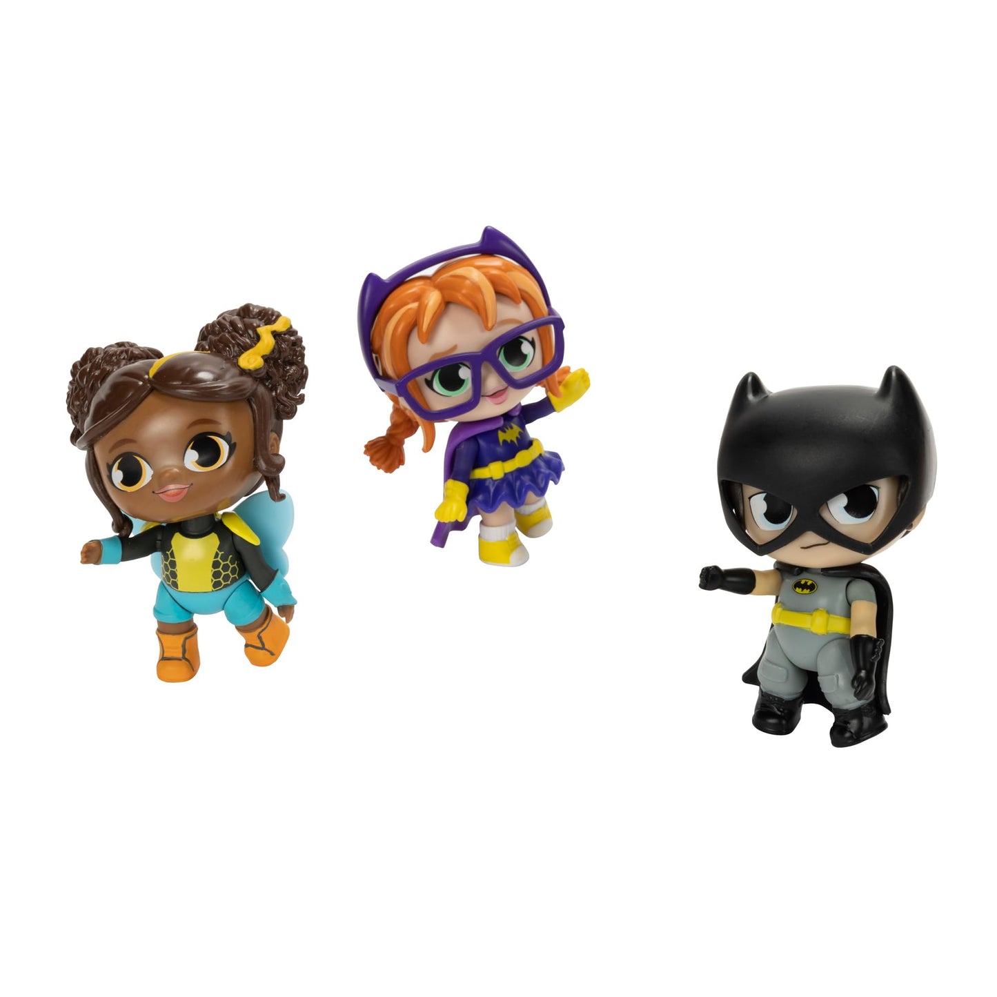 DC Super Hero Girls 3" Mini Dolls Hero Multipack, Includes Wonder Woman, Superman, Bumblebee, Batgirl, and Batman!