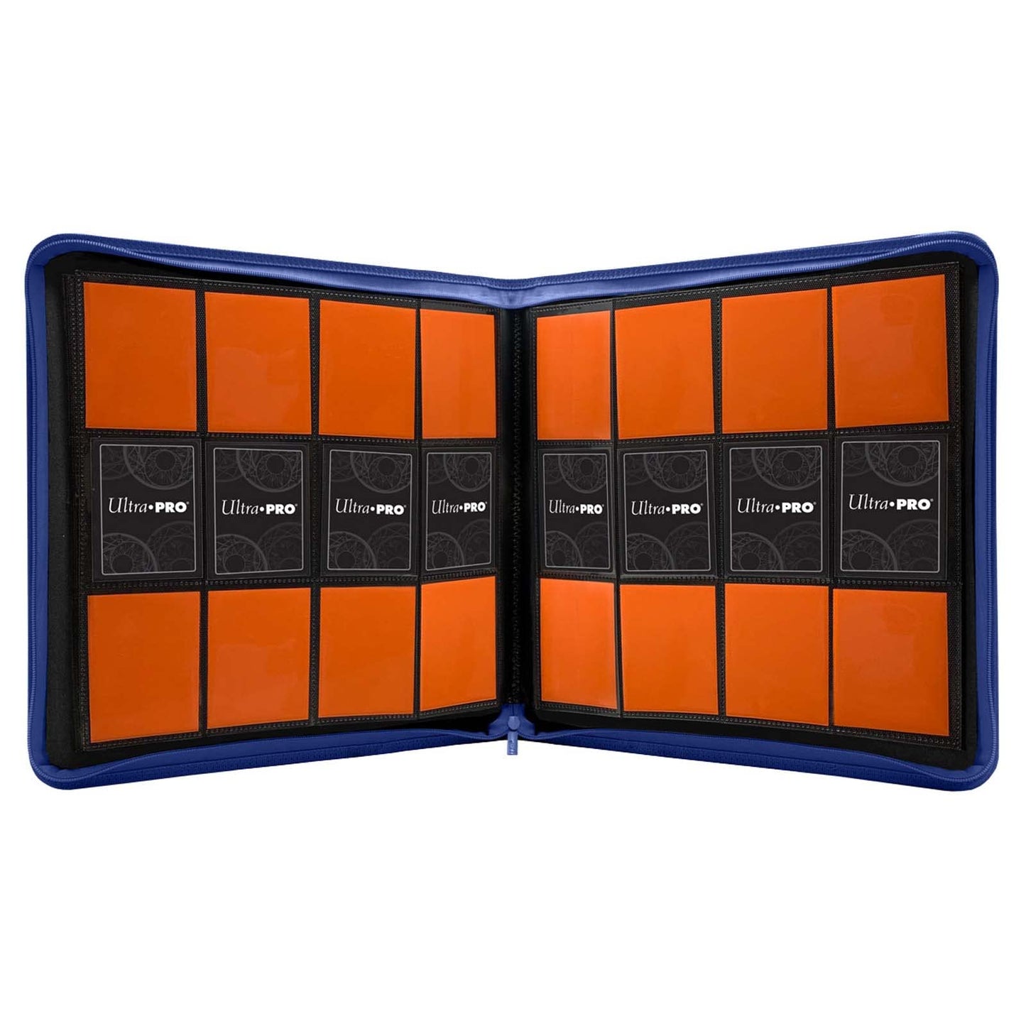 Ultra PRO - Vivid 12-Pocket Zippered PRO-Binder (Blue) - Protect and Store your Valuable Gaming cards, Sports cards or Collectible Cards, Store and