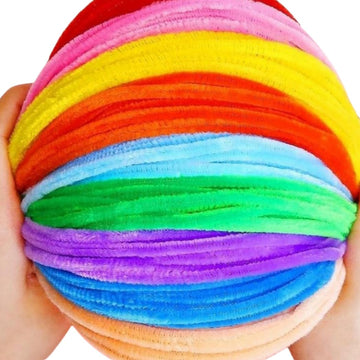 ODETOJOY Coral Chenille Stems 100pcs Self-Adhesive Wiggle Eyes Craft Supply