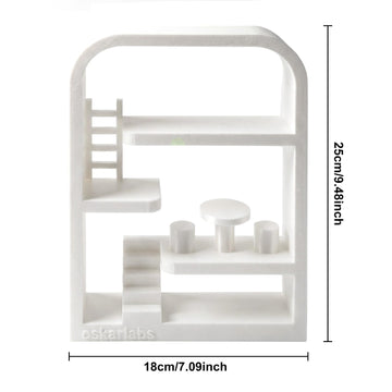 Display Shelf Compatible with Smiski Living Series, Bed Series,Bath Series?Toilet Series,Sunday Series - Collectible Dollhouse & Storage Rack, Perfect