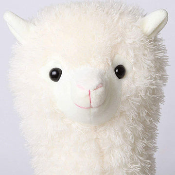 Maomoto Alpaca Plush Toy, 18 Inch Llama Stuffed Animal Large Llamacorn Alpaca Doll Plushie Hug Pillow Soft Fluffy Cushion White Alpaca Soft Toy Plush