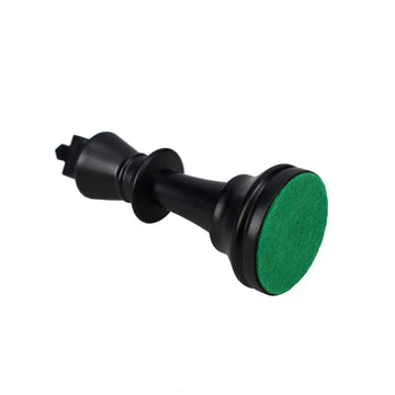 WE Games Replacement Staunton Chess Piece - Dark King, Heavy Weighted Tournament Style Plastic Piece with Felt Bottom - Single Replacement for Classic