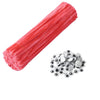 ODETOJOY Coral Chenille Stems 100pcs Self-Adhesive Wiggle Eyes Craft Supply