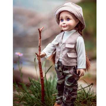 The Queen's Treasures 18 Inch Doll Clothes, 4 Pc Fishing Outfit, Compatible with American Girl Dolls