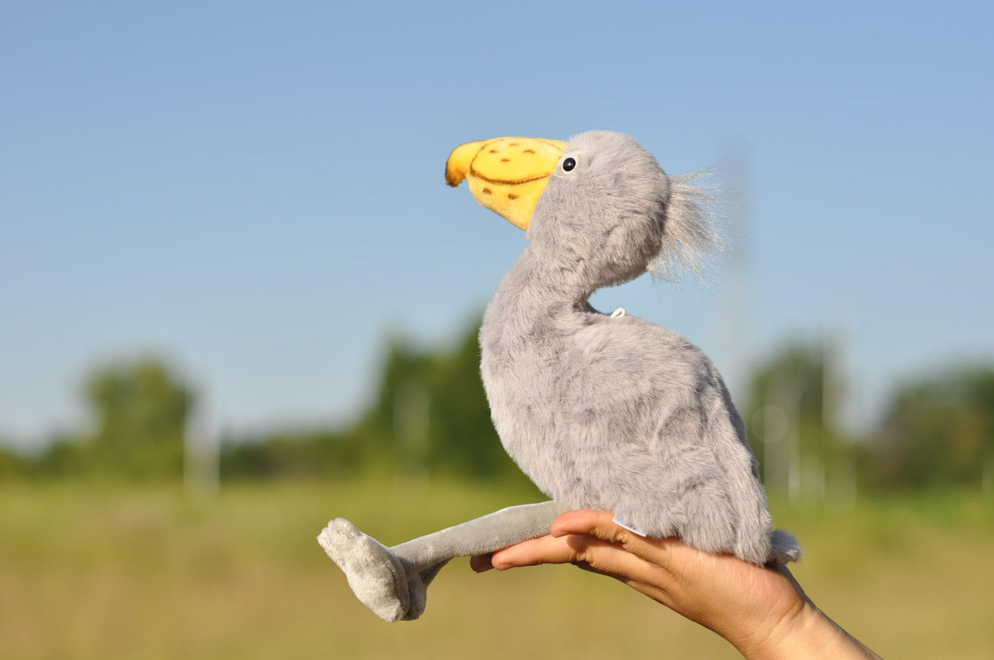 TAMMYFLYFLY Lifelike Shoebill Plush Stuffed Animal Toy Bird Cute Animal Model