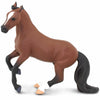 Safari Ltd. Thoroughbred Horse Figurine - Detailed 5" Plastic Model Figure - Fun Educational Equestrian Play Toy for Boys, Girls & Kids Ages 3+