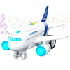 lonfypeng Kids Airplane Toy with LED Lights & Music Sounds, Electric Aircraft Toy for Toddlers Boys Girls Age 3 4 5 6, Birthday for Kids Who Love