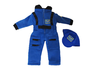 Navy Blue Astronaut Jumpsuit and Cap for 18-Inch Dolls | Premium Quality & Trendy Design | Dolls Clothes