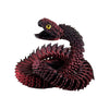 JASSBOOY 24-inch 3D Printed Flexible Serpentine Creature, Glow-in-The-Dark Effect, Articulated Snake Model with Movable Jaw, Toothless Design