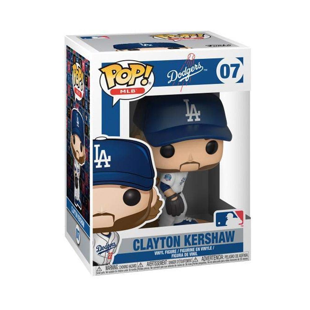 Funko POP!: Major League Baseball Clayton Kershaw Collectible Figure, Multicolor