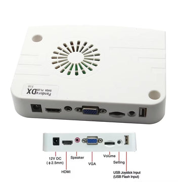 3D SAGA-DX Plus 3000 Horizontal + 516 Vertical Games, 3 Sides Cocktail, Arcade PCB Jamma Box, USB Trackball, CRT, Multi-Game System, 1280x720P Output