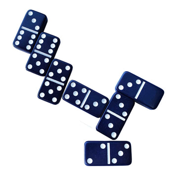 Omura Games | Double 6 Standard Dominoes | Color: Midnight Blue
