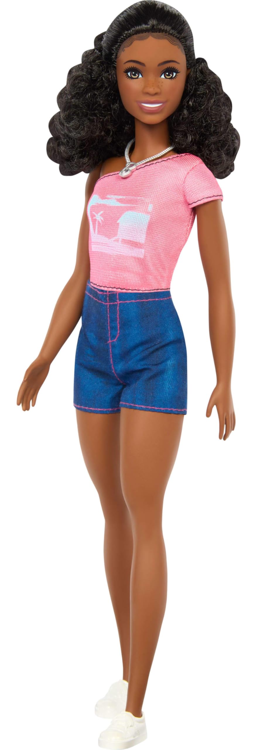 Barbie Mysteries: Beach Detectives, Barbie Brooklyn Fashion Doll Dressed in Detachable Signature routfit with Accessories Such as Necklace, JFV64
