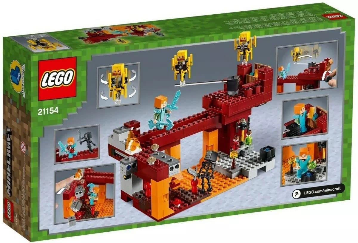 LEGO Minecraft The Blaze Bridge 21154 Building Kit (370 Pieces)