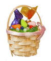 Town Square Miniatures Dolls House Easter Basket with Chocolate Bunny Miniature 1:12 Scale Accessory