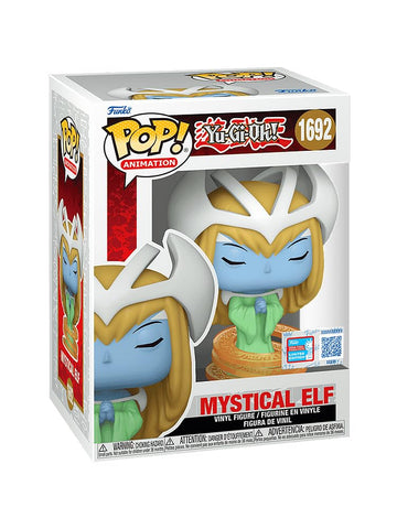 Funko Pop! Animation: Yu-Gi-Oh! - Mystical Elf 2024 Fall Convention Sticker Exclusive Vinyl Figure Collectibles with Soft Box Protector