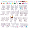 24pcs/Lot White Base for DIY Paint Design Pet Shop Accessories: Dog, Fox, Wolf, Persian Cat, Collie, Great Dane, Cocker Spaniel, Dachshund and Deer