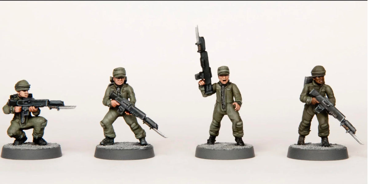 Wargames Atlantic Death Fields - Cannon Fodder (30 Figures) Multi-Part Hard Plastic (HIGH Impact POLYSTYRENE) 28MM Figures…