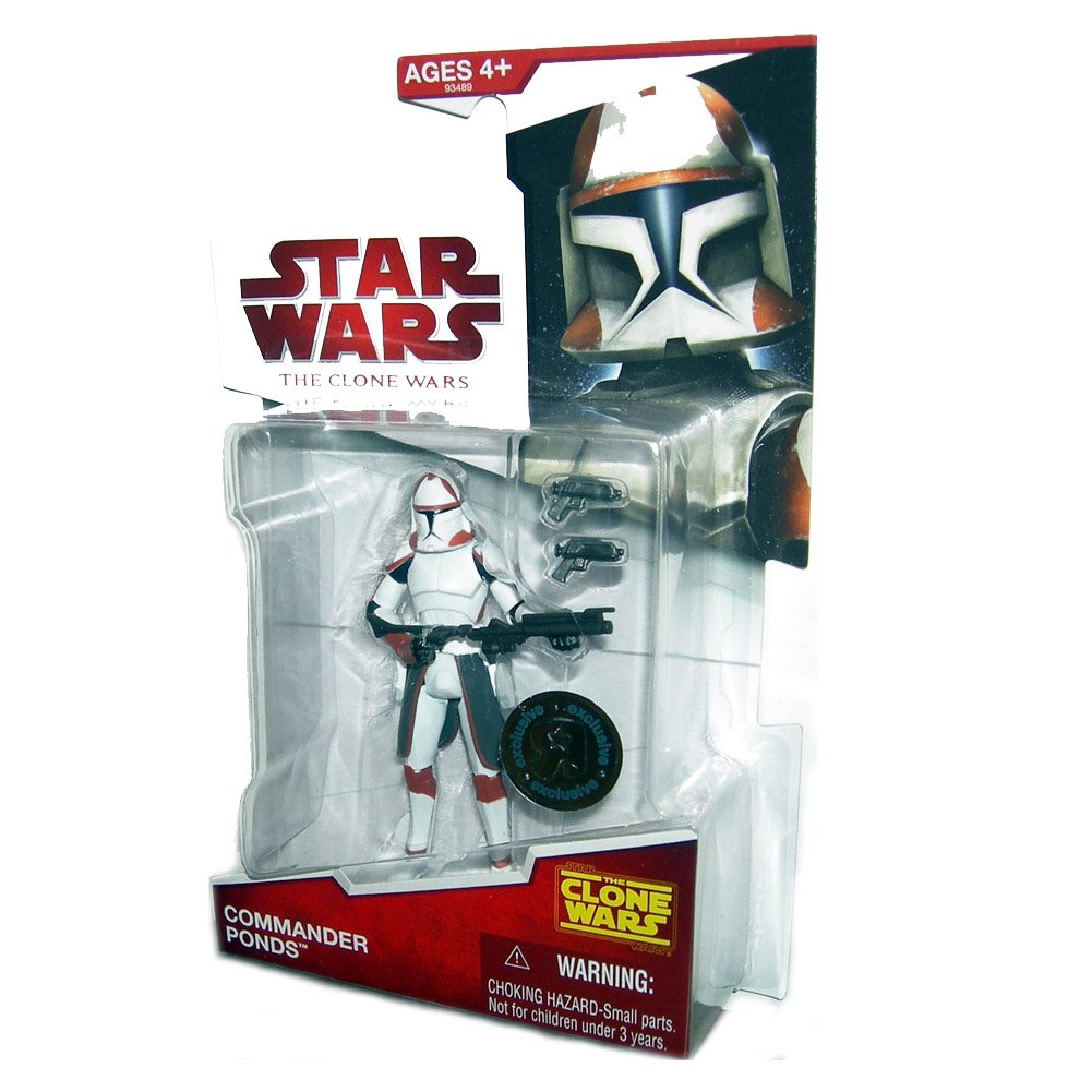 Hasbro Star Wars 2009 Clone Wars Animated Exclusive Action Figure Commander Ponds