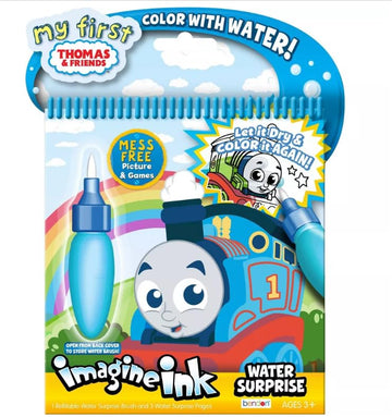 Bendon Water Painting Books Set for Toddlers Kids Ages 3-5 ~ 3 Pack No Mess Paint with Water Books with Water Surprise Brushes Thomas the Train