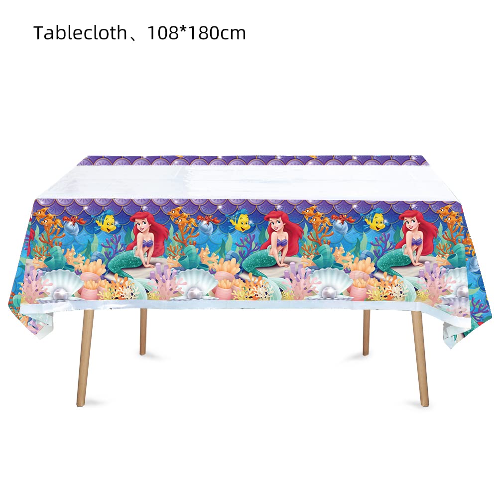 Losede 2pcs Birthday Party Tablecloth Table Cover Birthday Supplies Decorations (Style 1)
