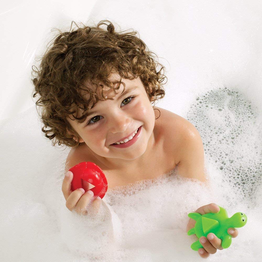 Learning Resources Shape Shell Turtles, Learn Shapes, Bath Toys Set of 8, Ages 2+