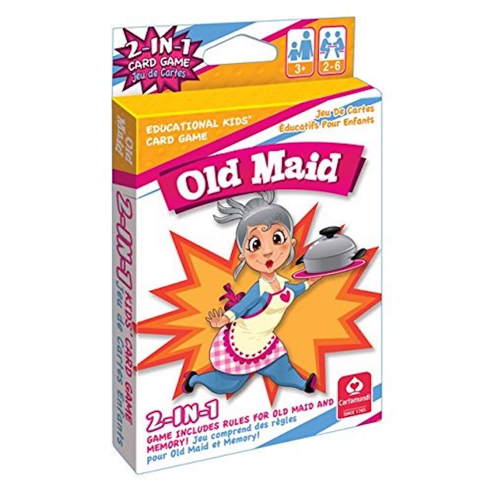 Kelli's Shop Cartamundi 1432 2 in 1 Card Games Old Maid & Memory Multicolor